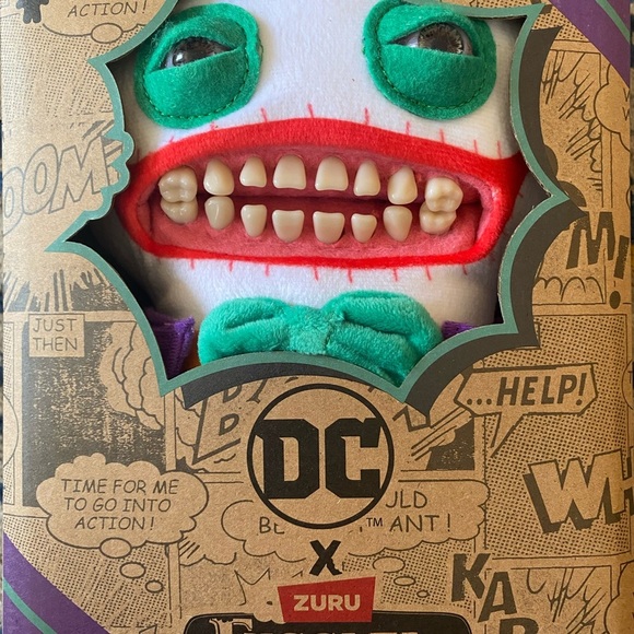 Fuggler x DC Comics THE JOKER Plush Funny Ugly Monster Collectible Toy NEW - Picture 4 of 5